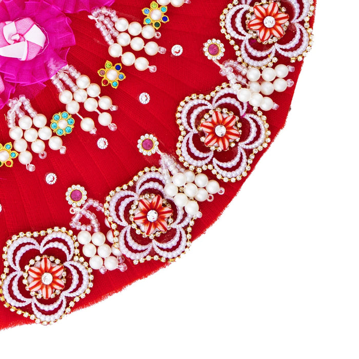 Amman Pavadai - 5 Inches | Heavy Work Devi Vastra/ Mata Rani Poshak/ Lehenga patka/ Goddess dress