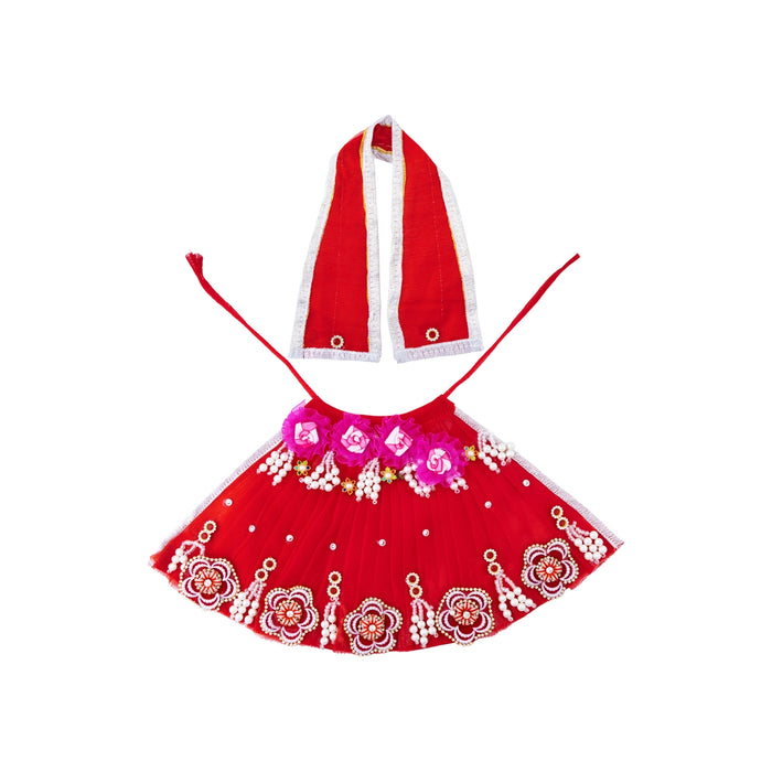 Lehenga patka - 6.5 Inches | Heavy Work Devi Vastra/ Mata Poshak/ Amman Pavadai