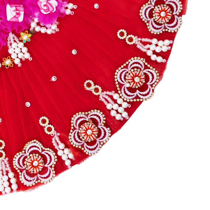 Lehenga patka - 6.5 Inches | Heavy Work Devi Vastra/ Mata Poshak/ Amman Pavadai
