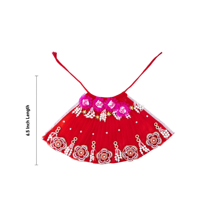 Lehenga patka - 6.5 Inches | Heavy Work Devi Vastra/ Mata Poshak/ Amman Pavadai