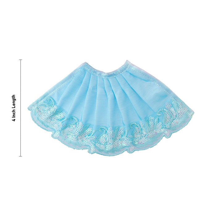 Amman Pavadai - 4 Inches | Devi Dress/ Lehanga Patka/ Mata Rani Poshak For Deity