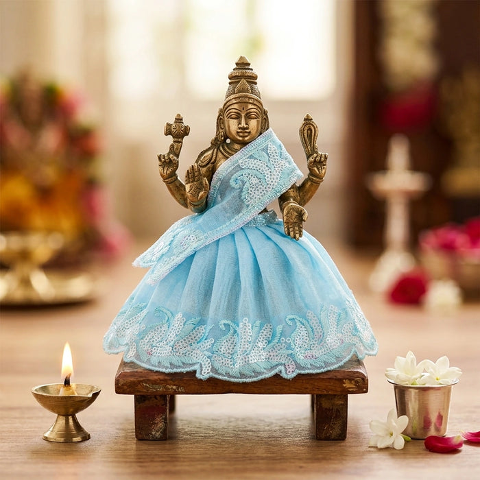 Amman Pavadai - 4 Inches | Devi Dress/ Lehanga Patka/ Mata Rani Poshak For Deity