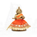 Amman Pavadai - 3 x 6 Inches | Mata Dress/ Devi Vastra/ Golden Border Mata Poshak for Deity/ Assorted Colour - Devi Dress