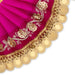 Amman Pavadai - 3 x 6 Inches | Mata Dress/ Devi Vastra/ Golden Border Mata Poshak for Deity/ Assorted Colour - Devi Dress
