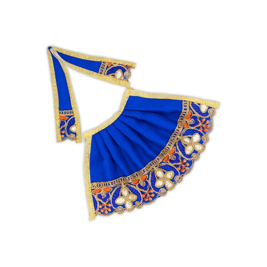 Amman Pavadai - 4 x 9 Inches | Mata Dress/ Devi Vastra/ Golden Border Mata Poshak for Deity/ Assorted Colour - Devi Dress