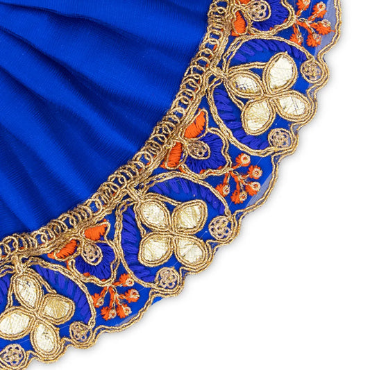 Amman Pavadai - 4 x 9 Inches | Mata Dress/ Devi Vastra/ Golden Border Mata Poshak for Deity/ Assorted Colour - Devi Dress