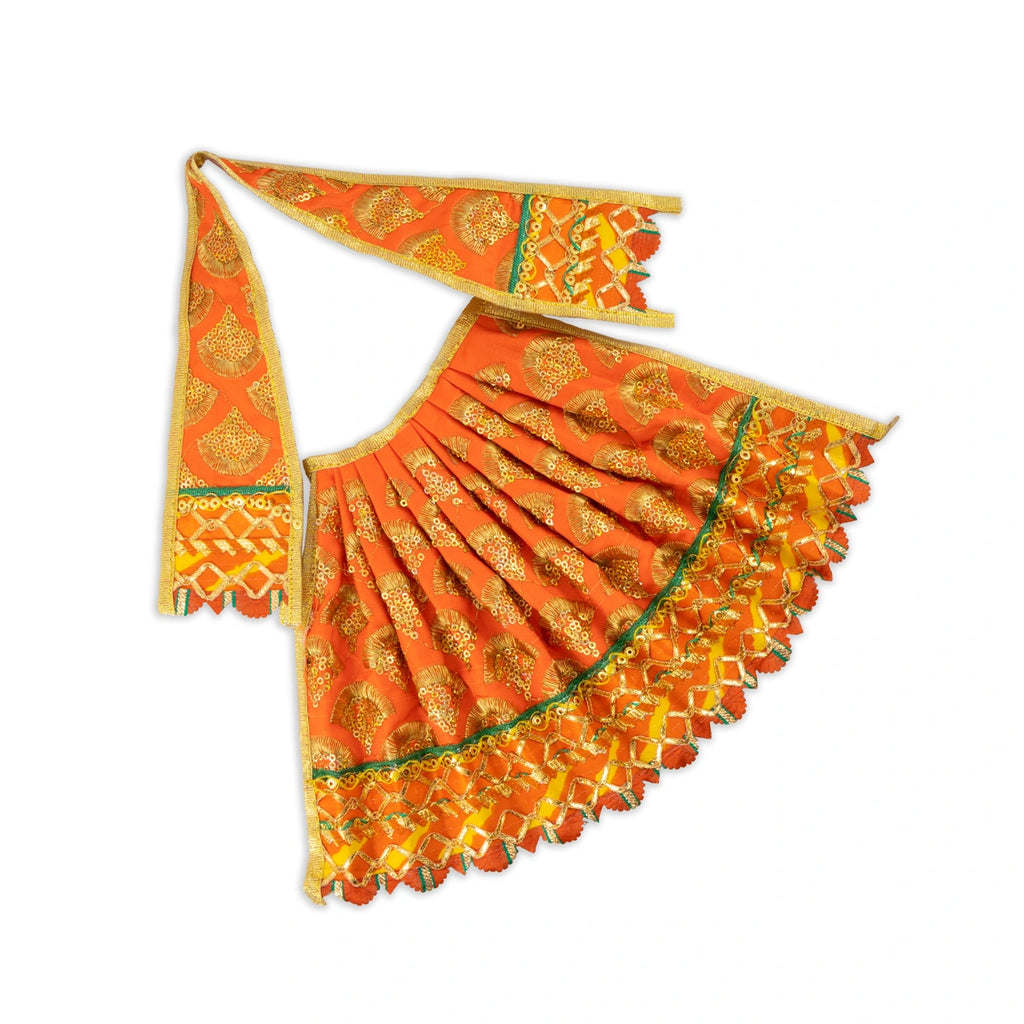 Amman Pavadai - 7 x 12 Inches | Mata Dress/ Devi Dress for Deity/ Assorted Colour