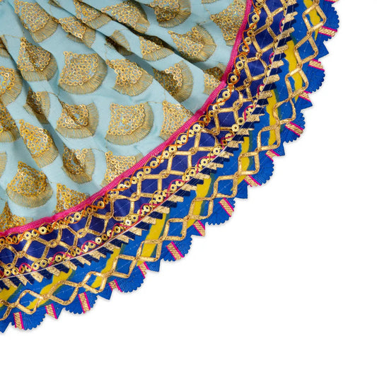 Amman Pavadai - 7 x 12 Inches | Mata Dress/ Devi Dress for Deity/ Assorted Colour - Devi Dress