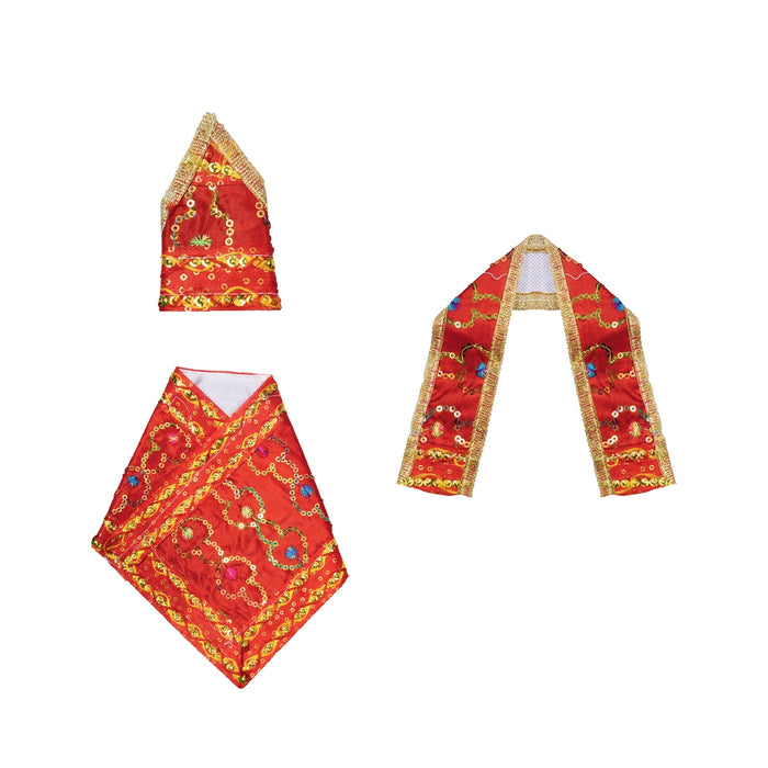 Sai Poshak Set - 4 Inches | Sai Baba Dress / Sai Baba Clothes/ Sai Baba Vastra for Deity