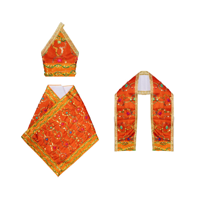 Sai Baba Dress - 6 Inches | Sai Baba Clothes / Sai Poshak / Sai Baba Vastra for Deity
