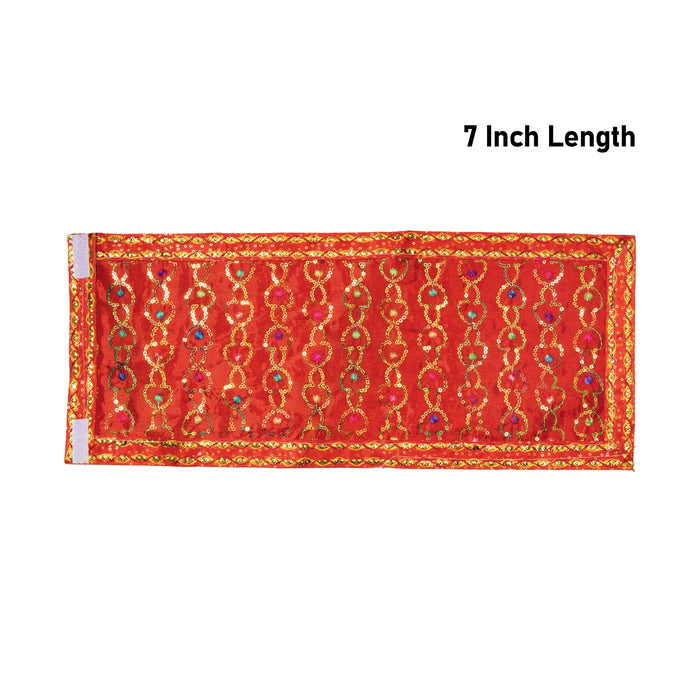 Sai Poshak Set - 7 Inches | Embroidery Dress / Sai Baba Vastra/ Sai Baba Clothes for Deity Decor