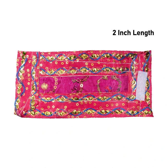 Sai Poshak Set - 2 Inches | Embroidery Design Sai Baba Vastra/ Sai Baba Clothes for Deity Decor