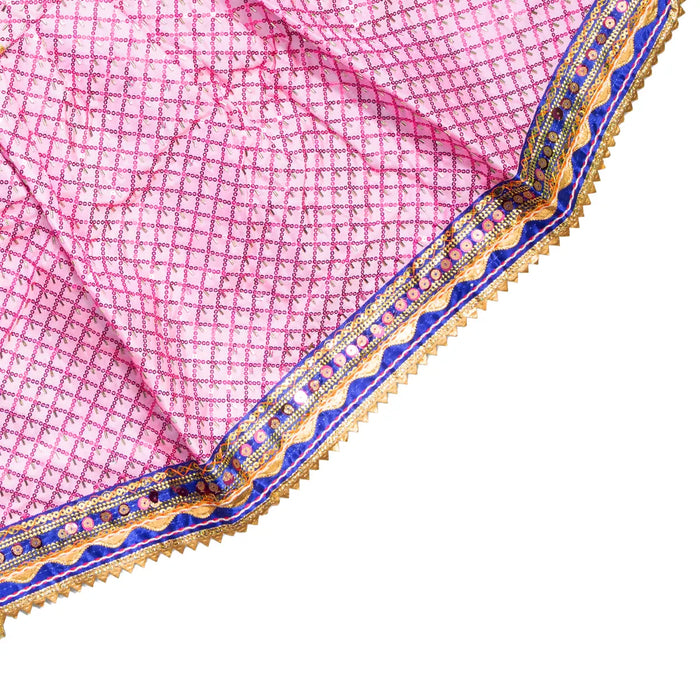 Amman Pavadai - 15 Inches | Lehenga Patka / Devi Vastra / Mata Dress / Mata Poshak for Deity Decor