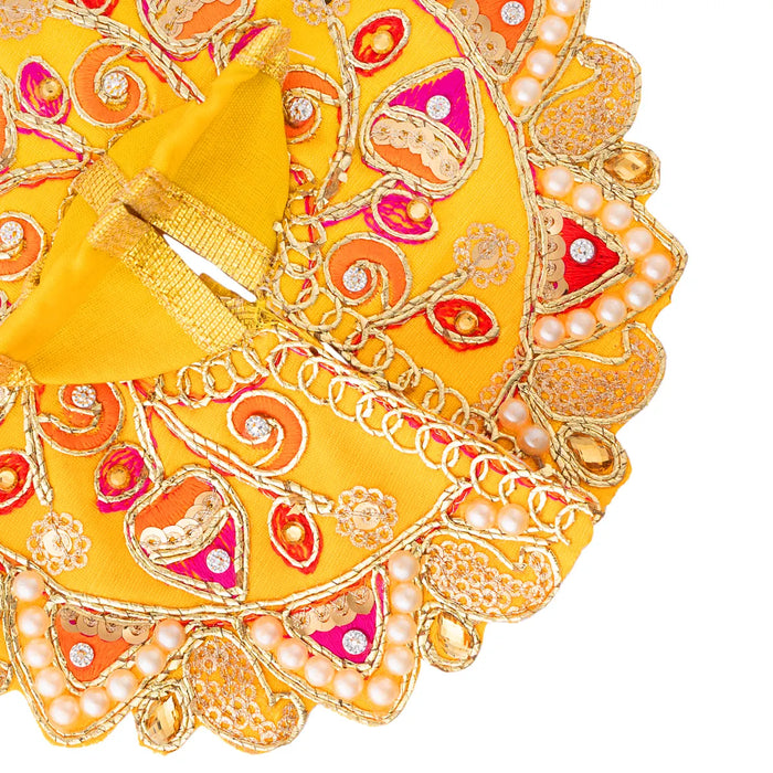 Krishnar Dress - 4 Inches | Krishna Idol Dress/ Krishna Murti Dress/ Krishna Clothes for Murti