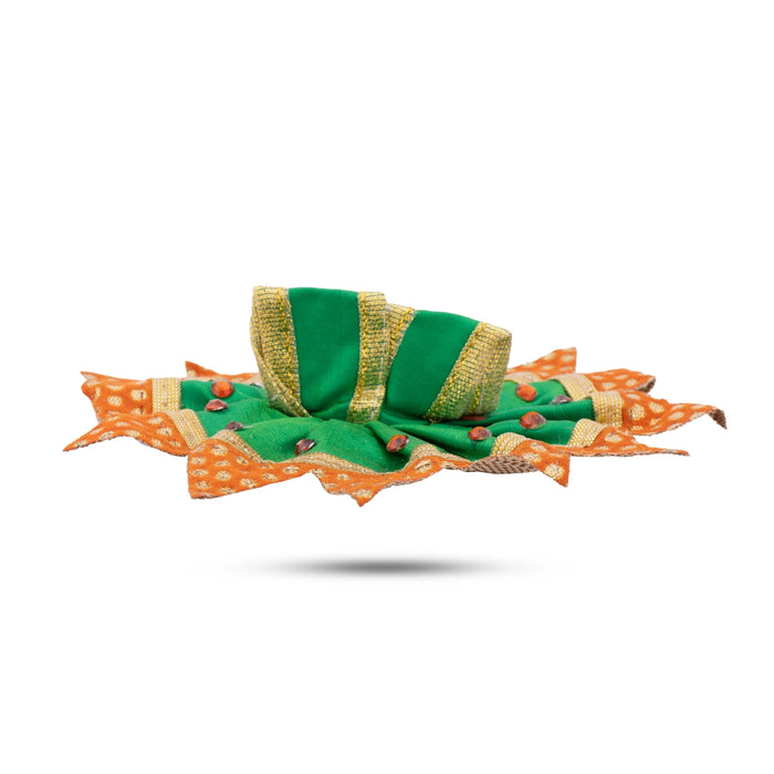 Krishnar Dress - 4.5 Inches | Satin Krishna Idol Dress/ Assorted Colour & Designs - Laddu Gopal Dress