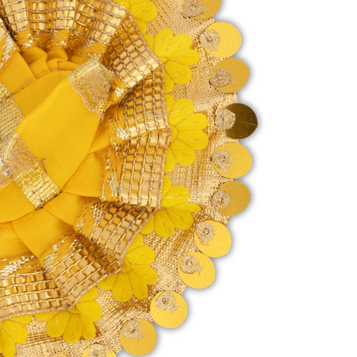 Krishnar Dress - 4.5 Inches | Satin Krishna Idol Dress/ Assorted Colour & Designs - Laddu Gopal Dress