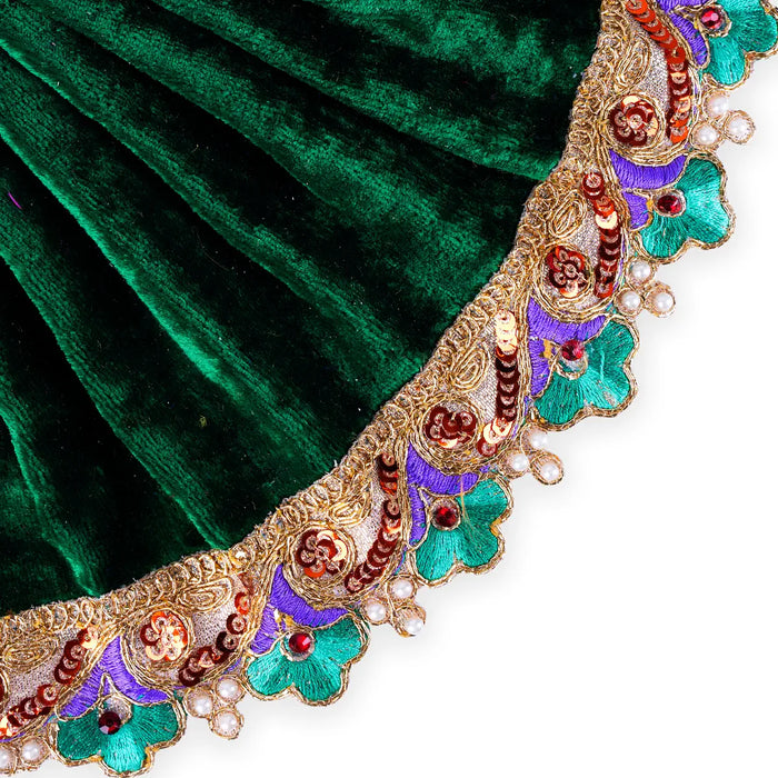 Amman Pavadai - 6 x 11 Inches | Velvet Mata Dress/ Devi Vastra/ Mata Poshak for Deity/ Assorted Colour