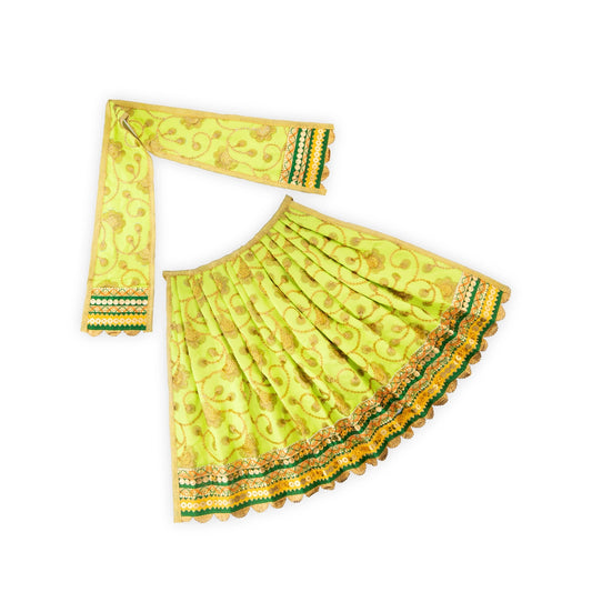 Amman Pavadai - 10 x 18 Inches | Mata Dress/ Devi Vastra/ Mata Poshak for Deity/ Assorted Colour - Devi Dress
