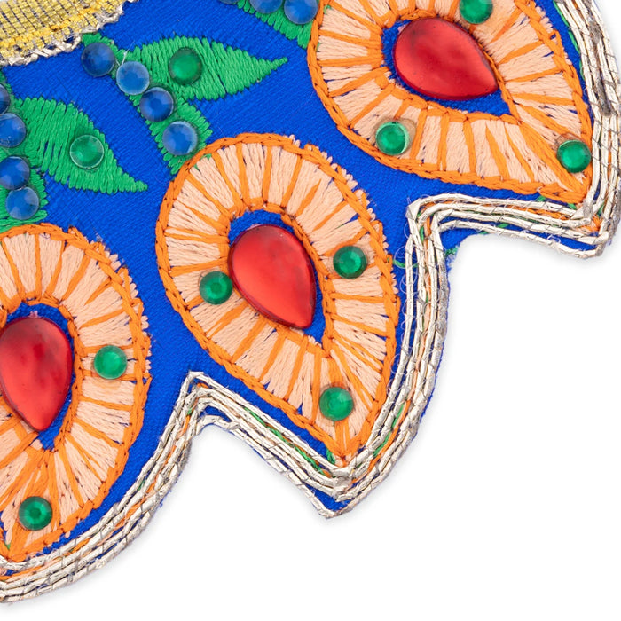 Devi Dress - 2 Inches | Mata Rani Poshak/ Embroidery & Stone Design Mata Dress for Deity/ Assorted
