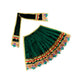 Amman Pavadai - 8 x 14 Inches | Velvet Mata Dress/ Devi Vastra/ Mata Poshak for Deity/ Assorted Colour - Devi Dress