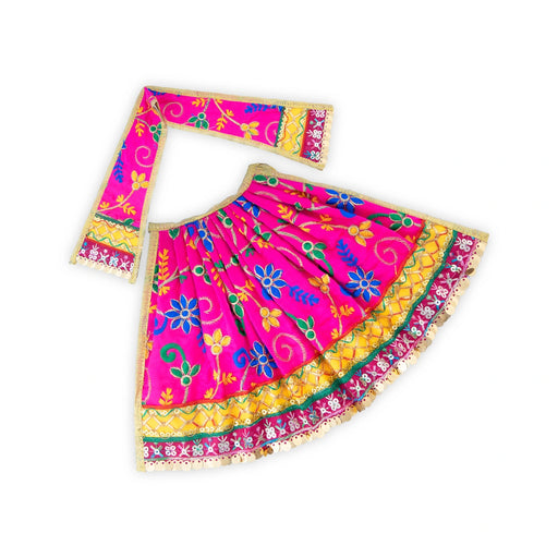 Amman Pavadai - 8 x 15 Inches | Mata Dress/ Devi Vastra/ Mata Poshak for Deity/ Assorted Colour - Devi Dress