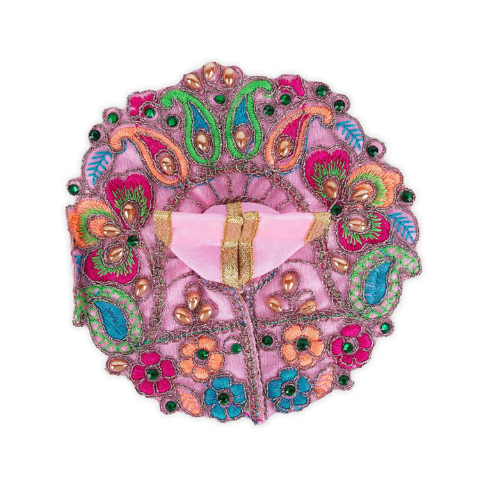 Krishna Dress - 6 Inches | Kanha Ji Dress/ Embroidery With Stone Design Laddu Gopal Clothes for Deity - Laddu Gopal Dress