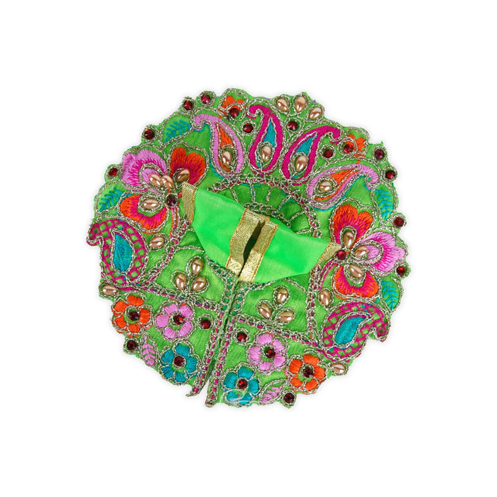 Krishna Dress - 6 Inches | Kanha Ji Dress/ Embroidery With Stone Design Laddu Gopal Clothes for Deity - Laddu Gopal Dress