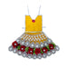 Devi Dress - 4 Inches | Lehenga Patka / Mata Rani Poshak / Embroidery Amman Pavadai For Deity Decor" - Devi Dress