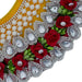 Devi Dress - 4 Inches | Lehenga Patka / Mata Rani Poshak / Embroidery Amman Pavadai For Deity Decor" - Devi Dress