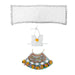 Devi Dress - 4 Inches | Lehenga Patka / Mata Rani Poshak / Embroidery Amman Pavadai For Deity Decor" - Devi Dress