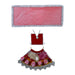Devi Dress - 4 Inches | Lehenga Patka / Mata Rani Poshak / Embroidery Amman Pavadai For Deity Decor" - Devi Dress