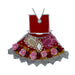 Devi Dress - 4 Inches | Lehenga Patka / Mata Rani Poshak / Embroidery Amman Pavadai For Deity Decor" - Devi Dress