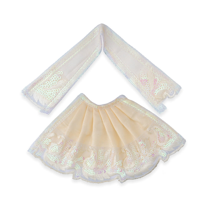 Amman Pavadai - 3 Inches | Fancy Devi Dress/ Lehanga Patka/ Mata Rani Poshak For Deity Decor