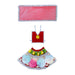 Amman Pavadai - 6 Inches | Mata Rani Poshak / Lehenga Patka / Devi Dress For Deity Decor - Devi Dress