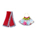 Amman Pavadai - 6 Inches | Mata Rani Poshak / Lehenga Patka / Devi Dress For Deity Decor - Devi Dress