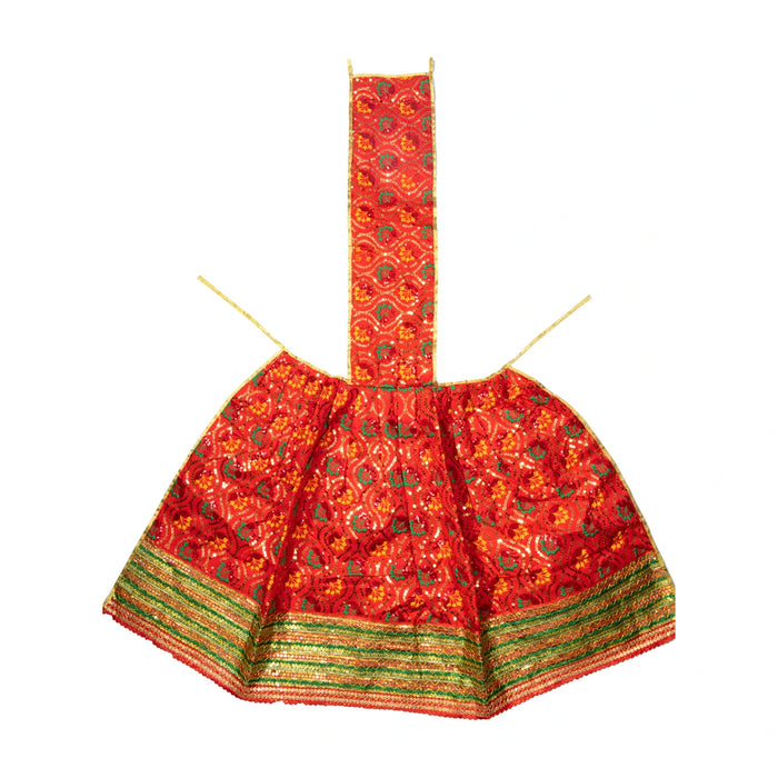 Lehenga Patka - 24 Inches | Decorative Amman Pavadai/ Mata Rani Poshak/ Devi Dress For Goddess
