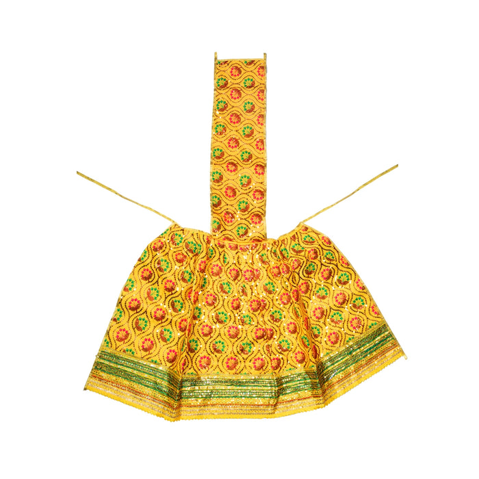 Amman Pavadai - 21 Inches | Lehenga Patka/ Mata Rani Poshak/ Devi Dress For Amman Alangaram