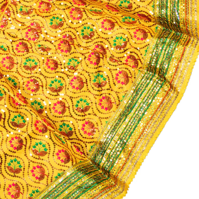 Amman Pavadai - 21 Inches | Lehenga Patka/ Mata Rani Poshak/ Devi Dress For Amman Alangaram