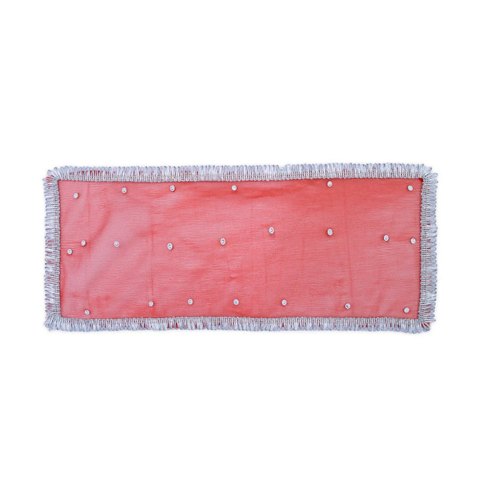 Lehenga Patka - 7 Inches | Devi Dress / Mata Rani Poshak / Stone Work Amman Pavadai For Deity Decor - Devi Dress