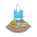 Lehenga Patka - 7 Inches | Devi Dress / Mata Rani Poshak / Stone Work Amman Pavadai For Deity Decor - Devi Dress