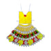 Lehenga Patka - 7 Inches | Devi Dress / Mata Rani Poshak / Stone Work Amman Pavadai For Deity Decor - Devi Dress