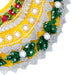Devi Dress - 9 Inches | Mata Rani Poshak /Lehenga Patka/ Flower Design Amman Pavadai For Deity Decor - Devi Dress