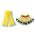 Devi Dress - 9 Inches | Mata Rani Poshak /Lehenga Patka/ Flower Design Amman Pavadai For Deity Decor - Devi Dress