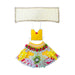 Devi Dress - 9 Inches | Mata Rani Poshak /Lehenga Patka/ Flower Design Amman Pavadai For Deity Decor - Devi Dress