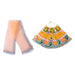 Devi Dress - 9 Inches | Mata Rani Poshak /Lehenga Patka/ Flower Design Amman Pavadai For Deity Decor - Devi Dress