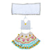 Devi Dress - 9 Inches | Mata Rani Poshak /Lehenga Patka/ Flower Design Amman Pavadai For Deity Decor - Devi Dress