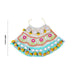 Devi Dress - 9 Inches | Mata Rani Poshak /Lehenga Patka/ Flower Design Amman Pavadai For Deity Decor - Devi Dress
