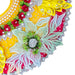 Devi Dress - 9 Inches | Mata Rani Poshak /Lehenga Patka/ Flower Design Amman Pavadai For Deity Decor - Devi Dress