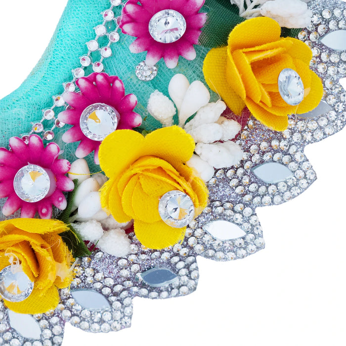 Amman Pavadai - 2 Inches | Mata Dress /Lehenga Patka / Devi Vastra / Mata Poshak for Deity - Devi Dress
