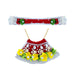 Devi Dress - 3 Inches | Mata Rani Poshak /Lehenga Patka/ Flower Design Amman Pavadai For Deity Decor - Devi Dress